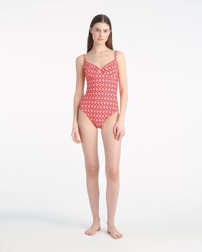 Red Geo One Piece | Draper James Premium