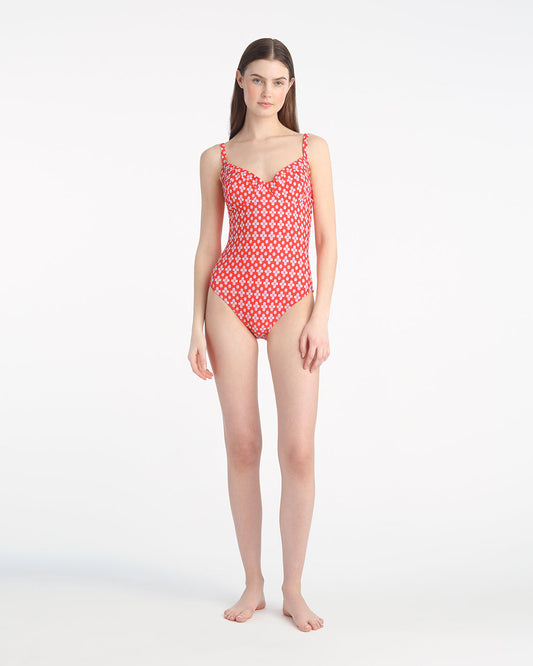 Red Geo One Piece | Draper James Premium