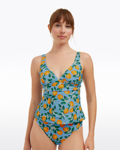 Lemon Blossom Triangle Tankini | Draper James Trending