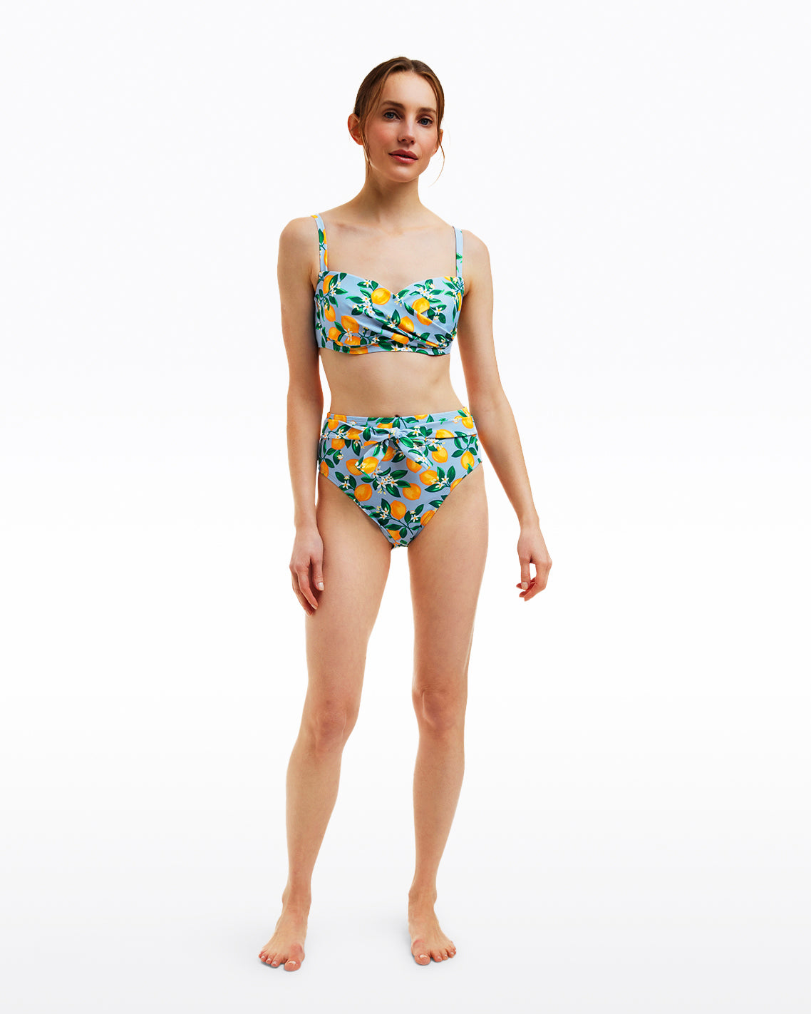 Lemon Blossom High Waist Bottom with Belt | Draper James Exclusive