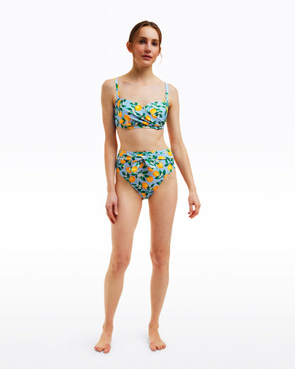 Lemon Blossom High Waist Bottom with Belt | Draper James Exclusive