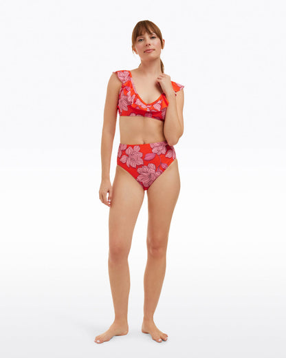 Red Magnolia Ruffle Bralette | Draper James Featured