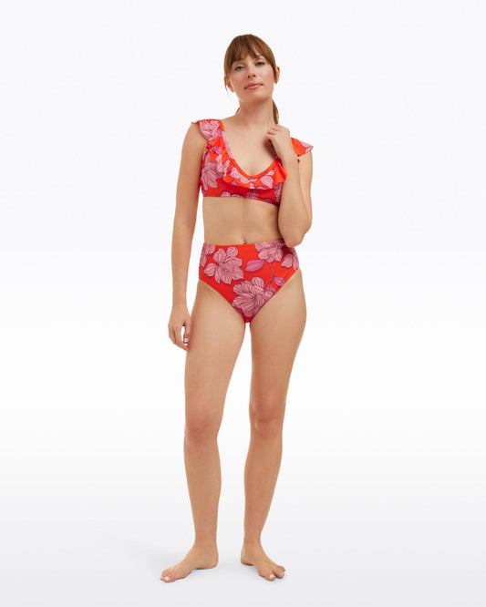 Red Magnolia Ruffle Bralette | Draper James Featured
