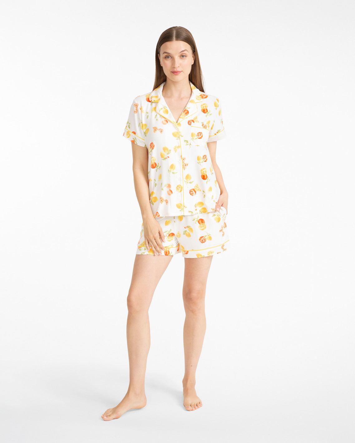 Sara Pajama Set in Citrus | Draper James Top Pick