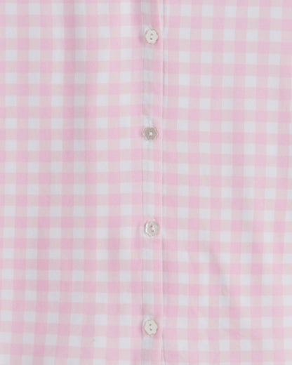 Scallop Sara Pajama Set in Pink Gingham | Draper James Trusted
