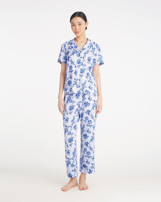 Linda Pajama Set in Magnolia Toile | Draper James Value