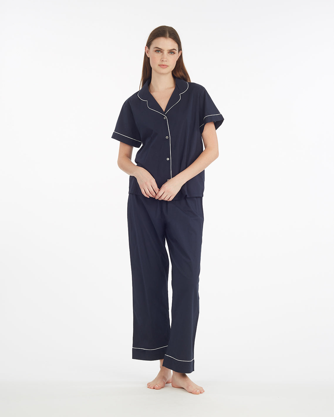 Linda Pajama Set Navy | Women's Sleepwear | Draper James Special Offer