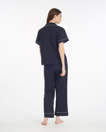 Linda Pajama Set Navy | Women's Sleepwear | Draper James Special Offer
