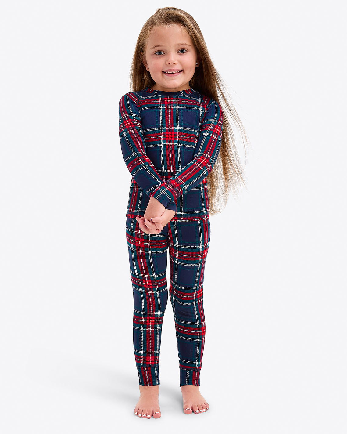 Kids Crewneck Pajama Set in Georgia Plaid | Draper James Recommended