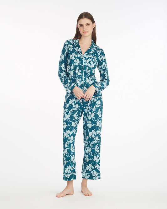 Long-Sleeve Linda Pajama Set in Wild Grove | Draper James Great Value