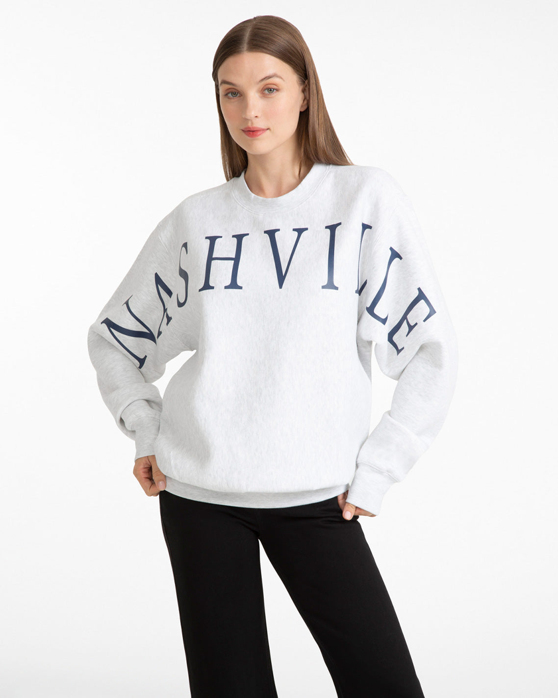 Nashville Crewneck Sweatshirt in Grey | Draper James Everyday