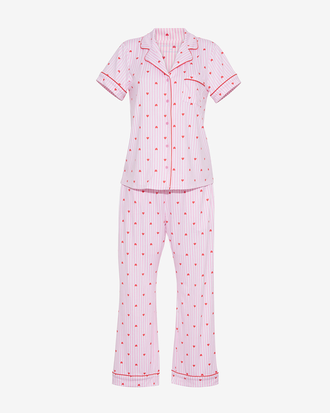 Linda Pajama Set in Sweetheart Stripes | Draper James Latest