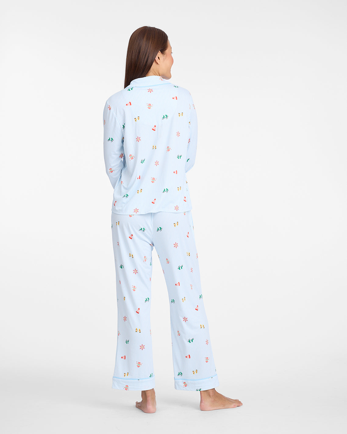 Linda Long-Sleeve Pajama Set in Winter Wonderland | Draper James Best Seller