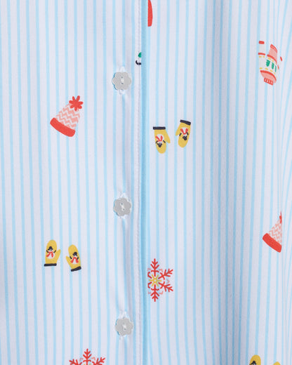Linda Long-Sleeve Pajama Set in Winter Wonderland | Draper James Best Seller