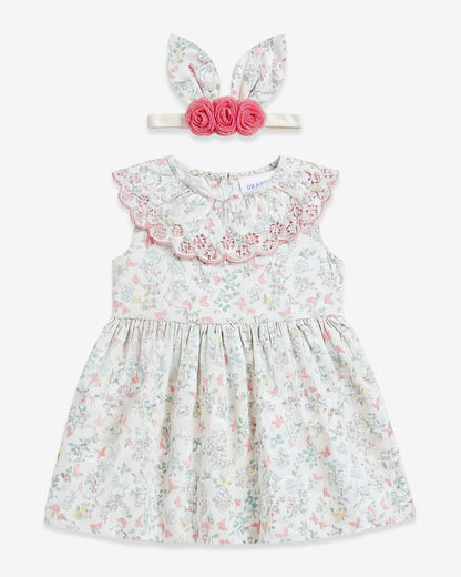 Easter Print Dress with Headband | Draper James Quality
