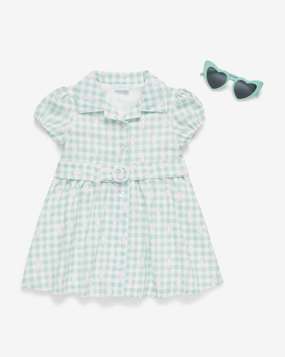 Plaid Dress with Sunglasses in Green | Draper James Best Price