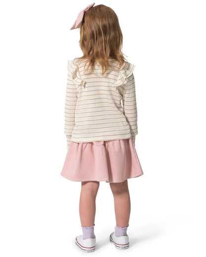 Girls' Long-Sleeve Top, Skirt And Bow Set | Draper James Great Value