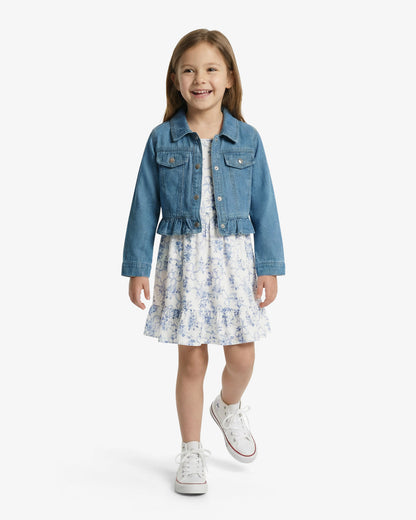 Denim Jacket Floral Dress Set | Draper James New