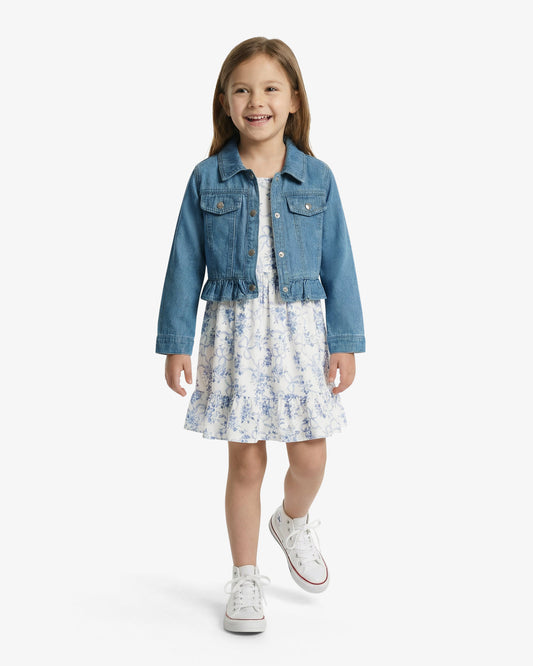Denim Jacket Floral Dress Set | Draper James New