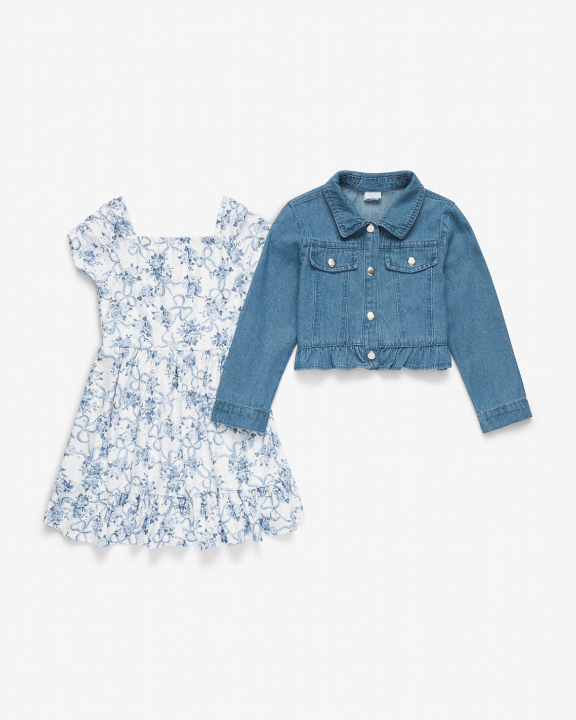 Denim Jacket Floral Dress Set | Draper James New