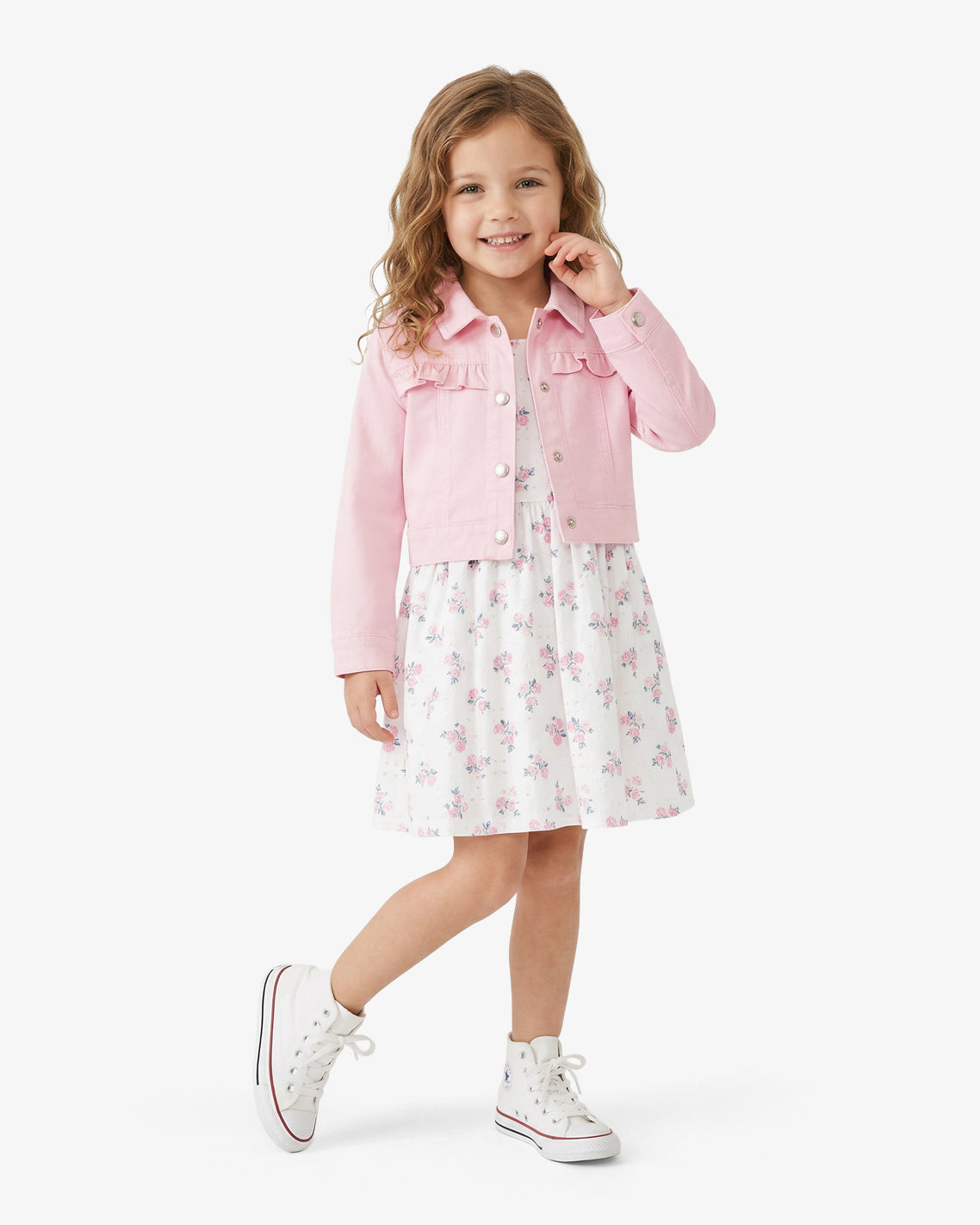 Jacket Floral Dress Set in Pink | Draper James New