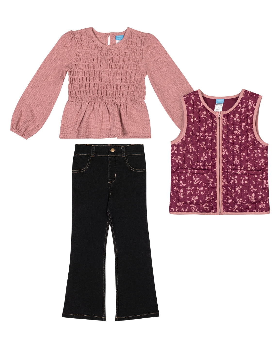 Girls' Top, Pant And Vest Set | Draper James Featured