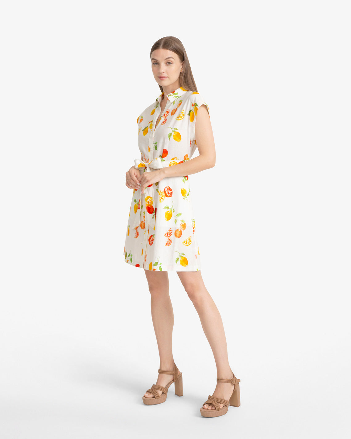 Trisha Citrus Print Dress | Draper James Discount