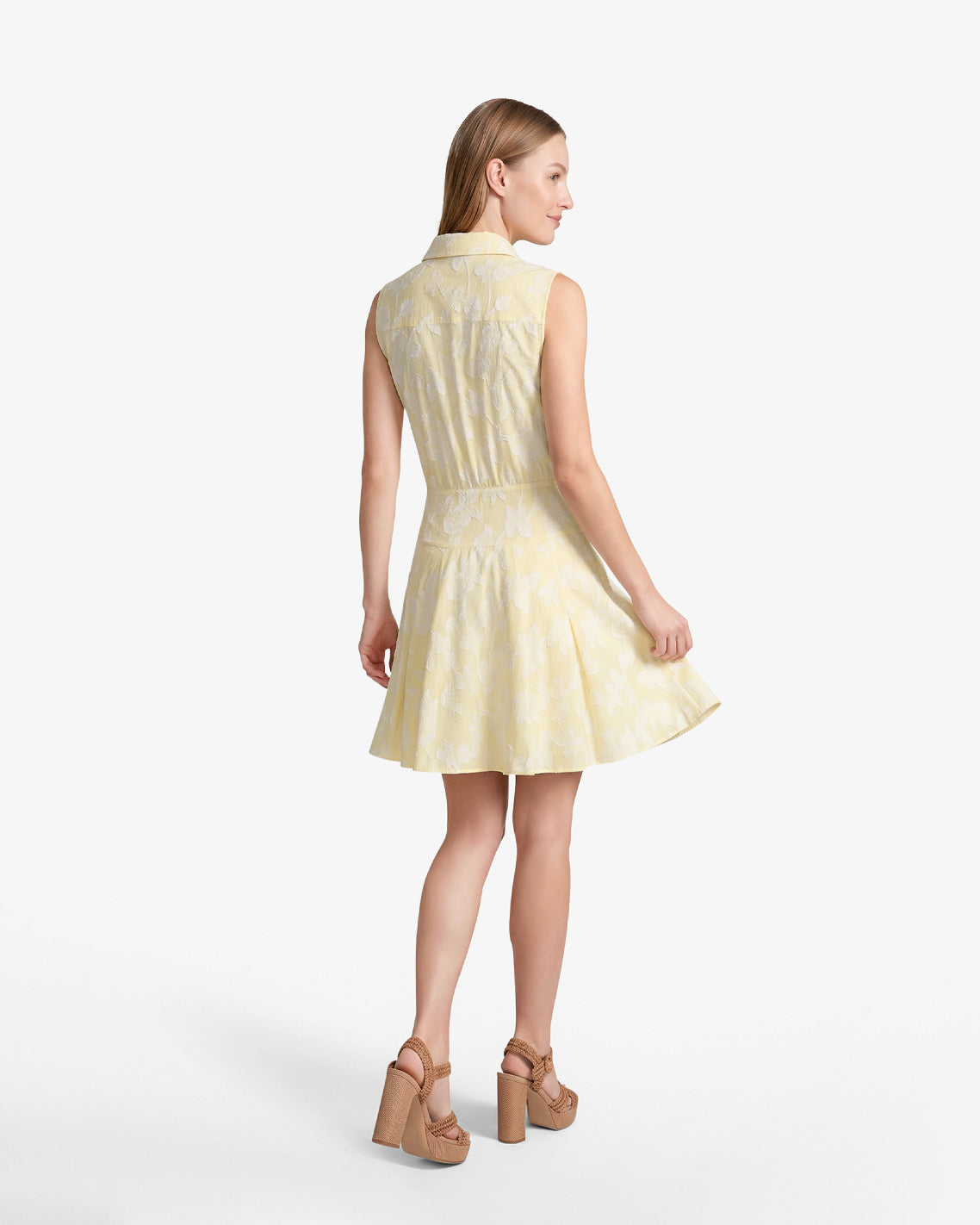 Brighton Mini Collared Dress in Striped Fil Coupe | Draper James Classic
