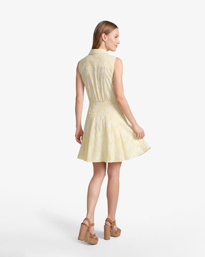Brighton Mini Collared Dress in Striped Fil Coupe | Draper James Classic