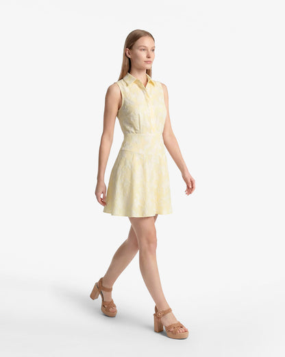 Brighton Mini Collared Dress in Striped Fil Coupe | Draper James Classic