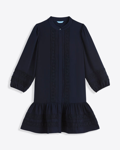 Molly Mini Dress in Embroidered Stripe | Draper James Discount