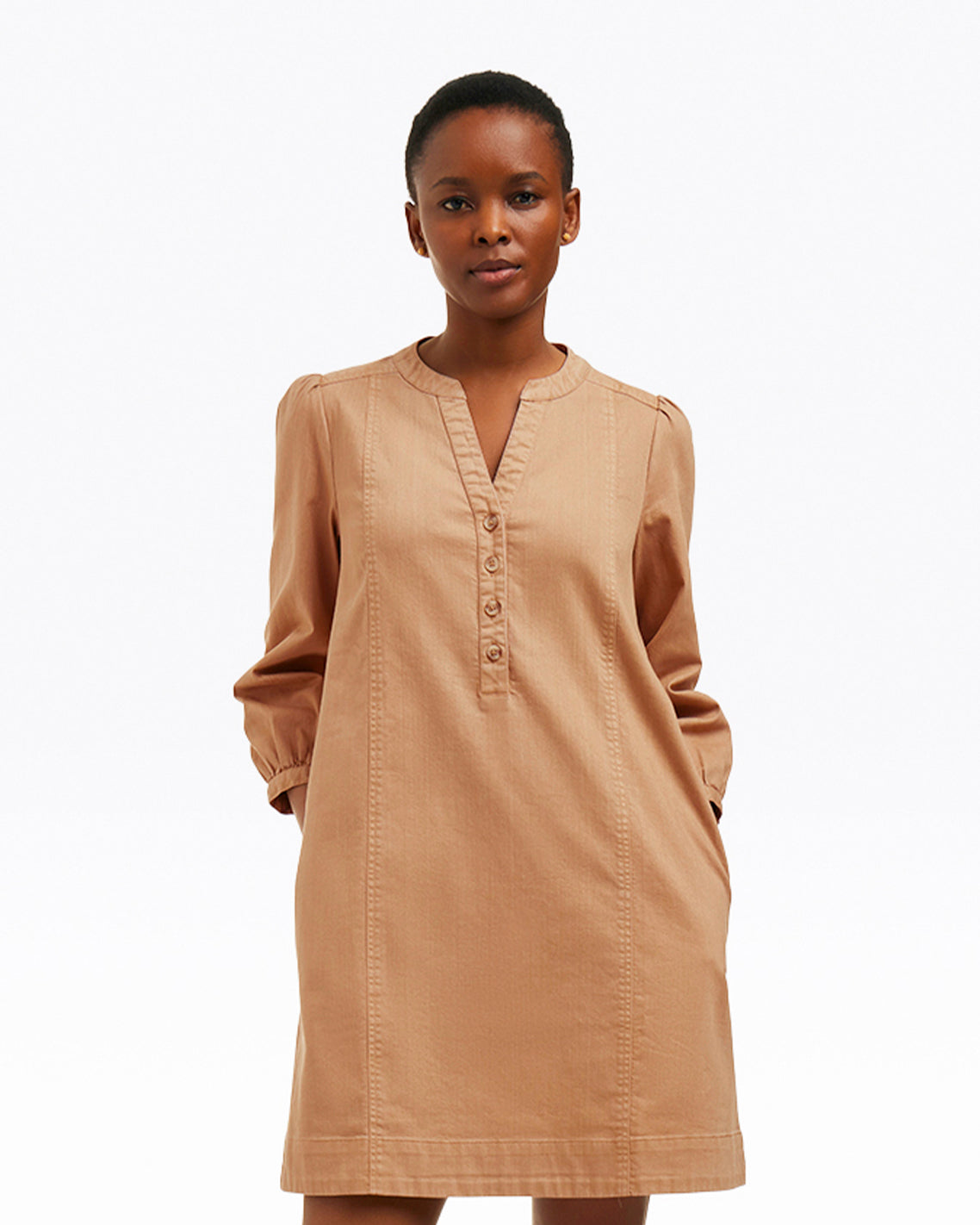 Felicity Popover Shift Dress in Croissant | Draper James Hot Sale