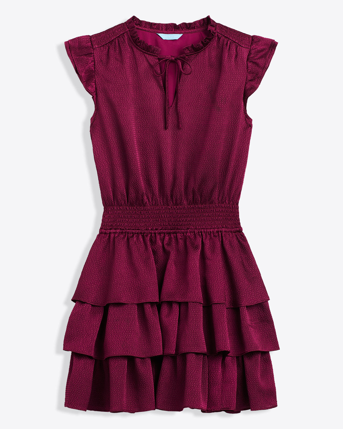 Alana Tiered Dress in Hammered Satin | Draper James Great Value