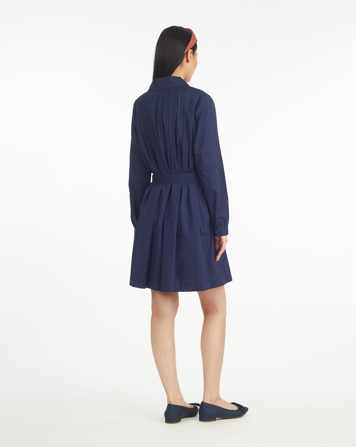 Ellie Pleated Shirtdress in Cotton Dobby | Draper James Quality