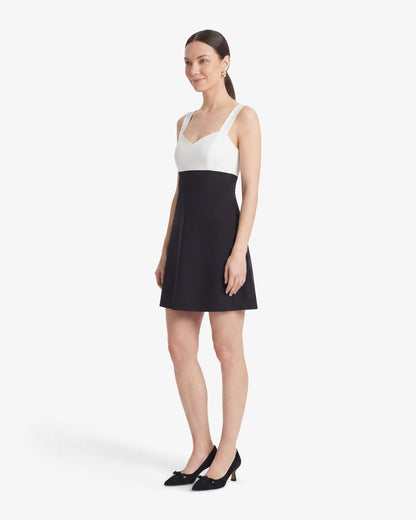 Henrietta Mini Dress in Black and White | Draper James Classic