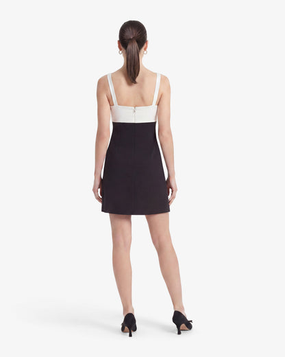 Henrietta Mini Dress in Black and White | Draper James Classic
