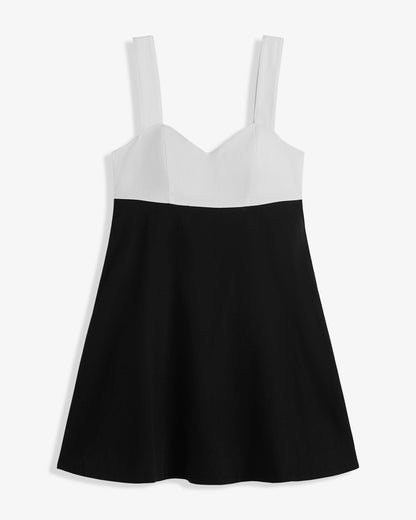Henrietta Mini Dress in Black and White | Draper James Classic