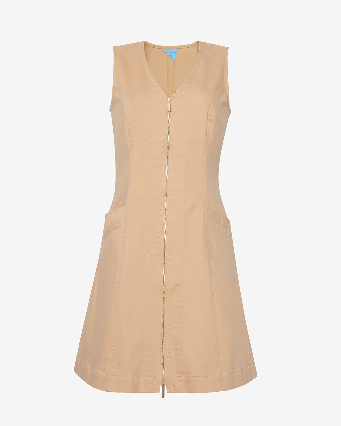 Sienna Sleeveless V-Neck Mini Dress in Croissant | Draper James Top Pick