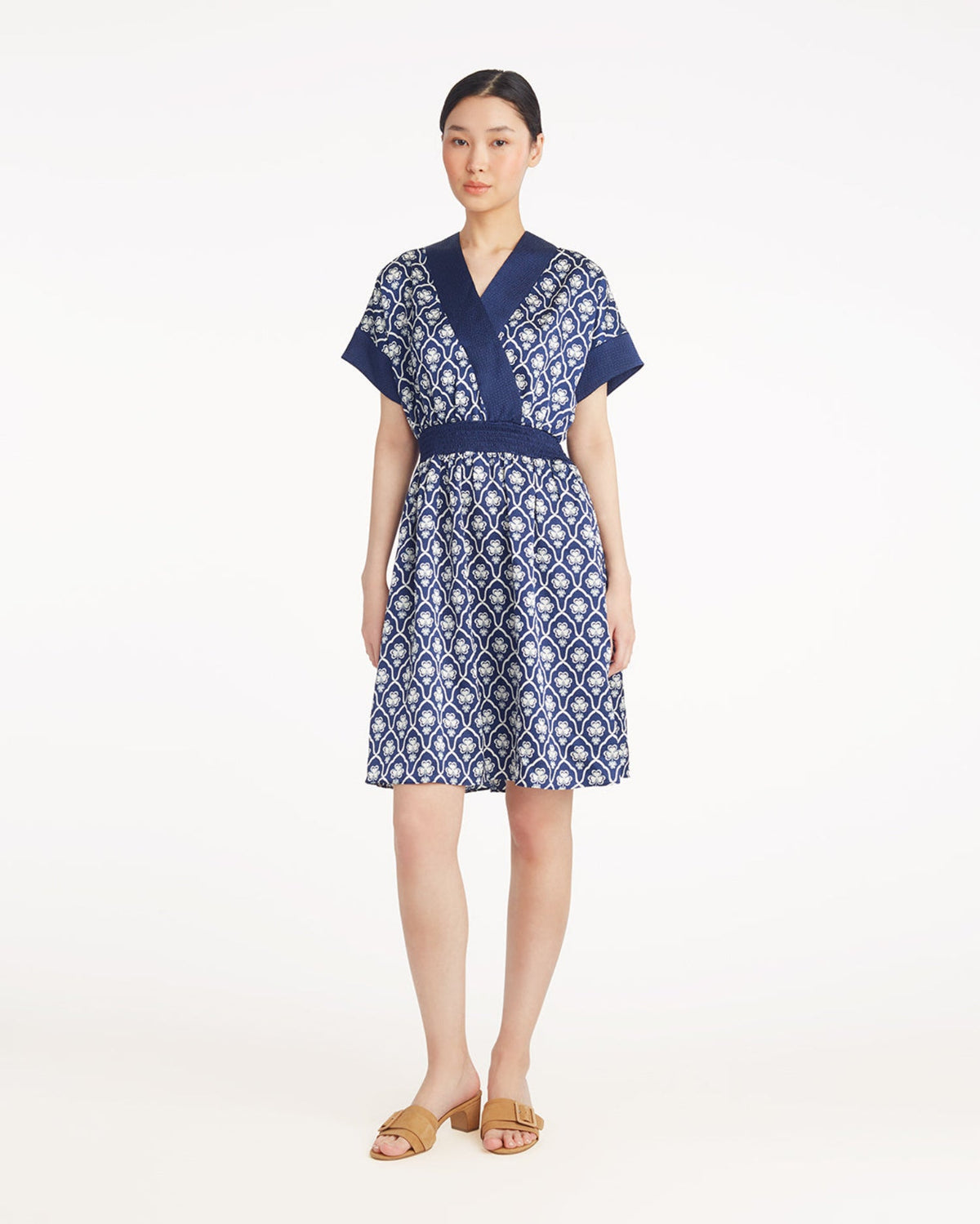 Colleen Short Sleeve Wrap Dress in Clover Field | Draper James Signature