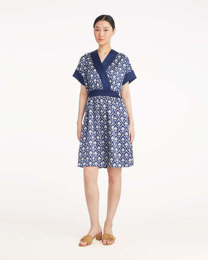 Colleen Short Sleeve Wrap Dress in Clover Field | Draper James Signature