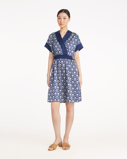 Colleen Short Sleeve Wrap Dress in Clover Field | Draper James Signature