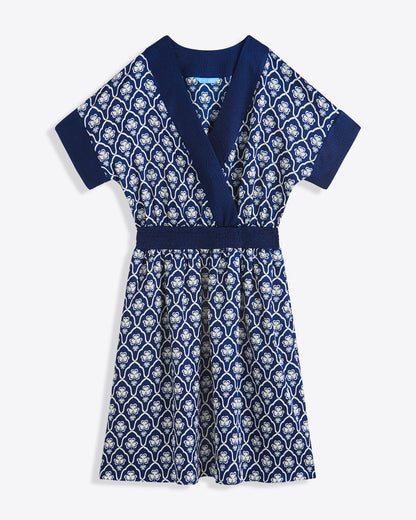 Colleen Short Sleeve Wrap Dress in Clover Field | Draper James Signature