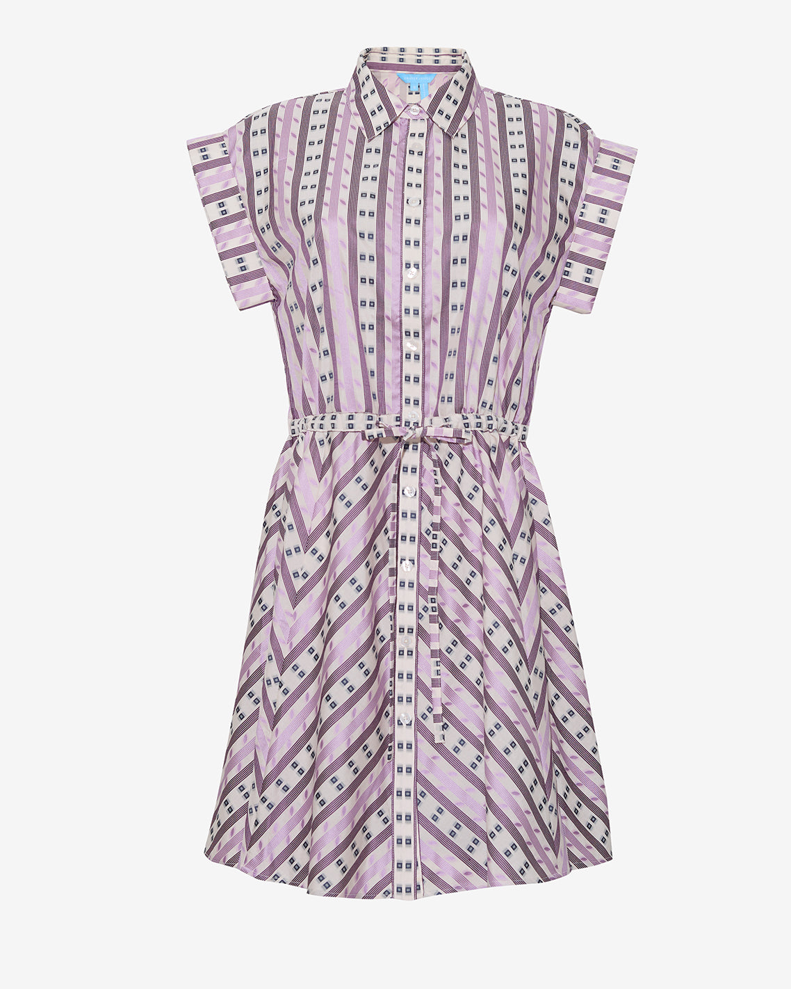 Phoebe Mini Shirtdress in Dotted Stripes Jacquard | Draper James Customer Favorite