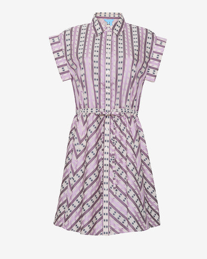 Phoebe Mini Shirtdress in Dotted Stripes Jacquard | Draper James Customer Favorite