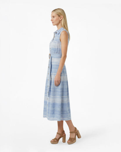 Vera Sleeveless Midi Dress in Stripe | Draper James Exclusive