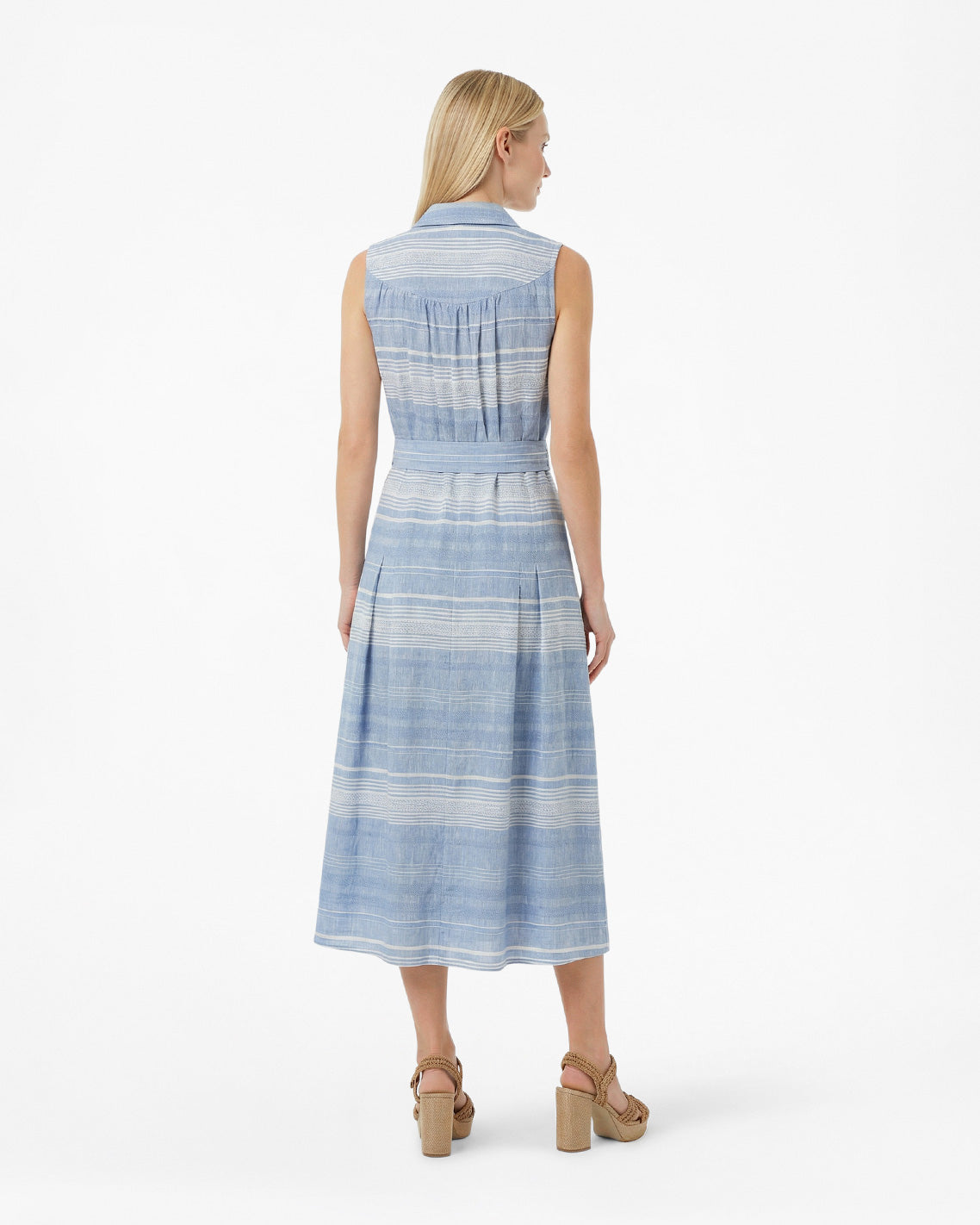 Vera Sleeveless Midi Dress in Stripe | Draper James Exclusive
