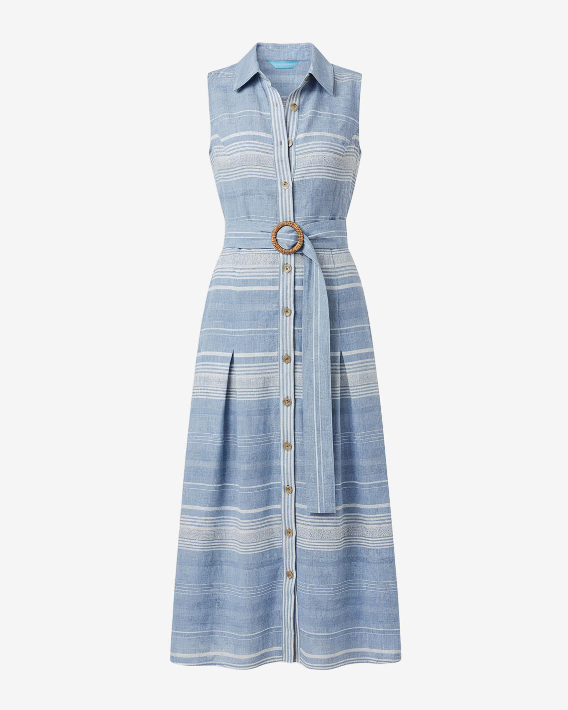 Vera Sleeveless Midi Dress in Stripe | Draper James Exclusive