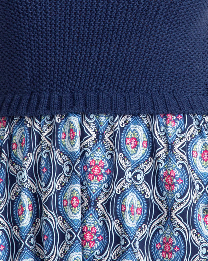 Chiara Mixed Media Midi Dress | Draper James Recommended