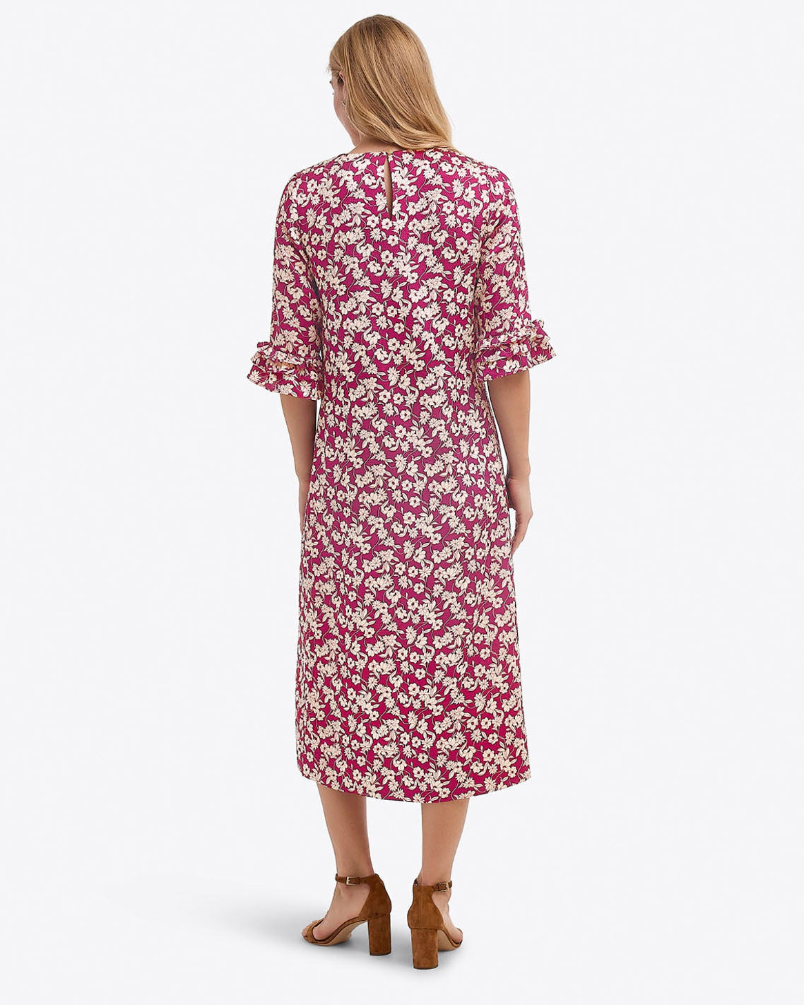 Crewneck Midi Dress in Hammered Satin | Draper James Top Pick