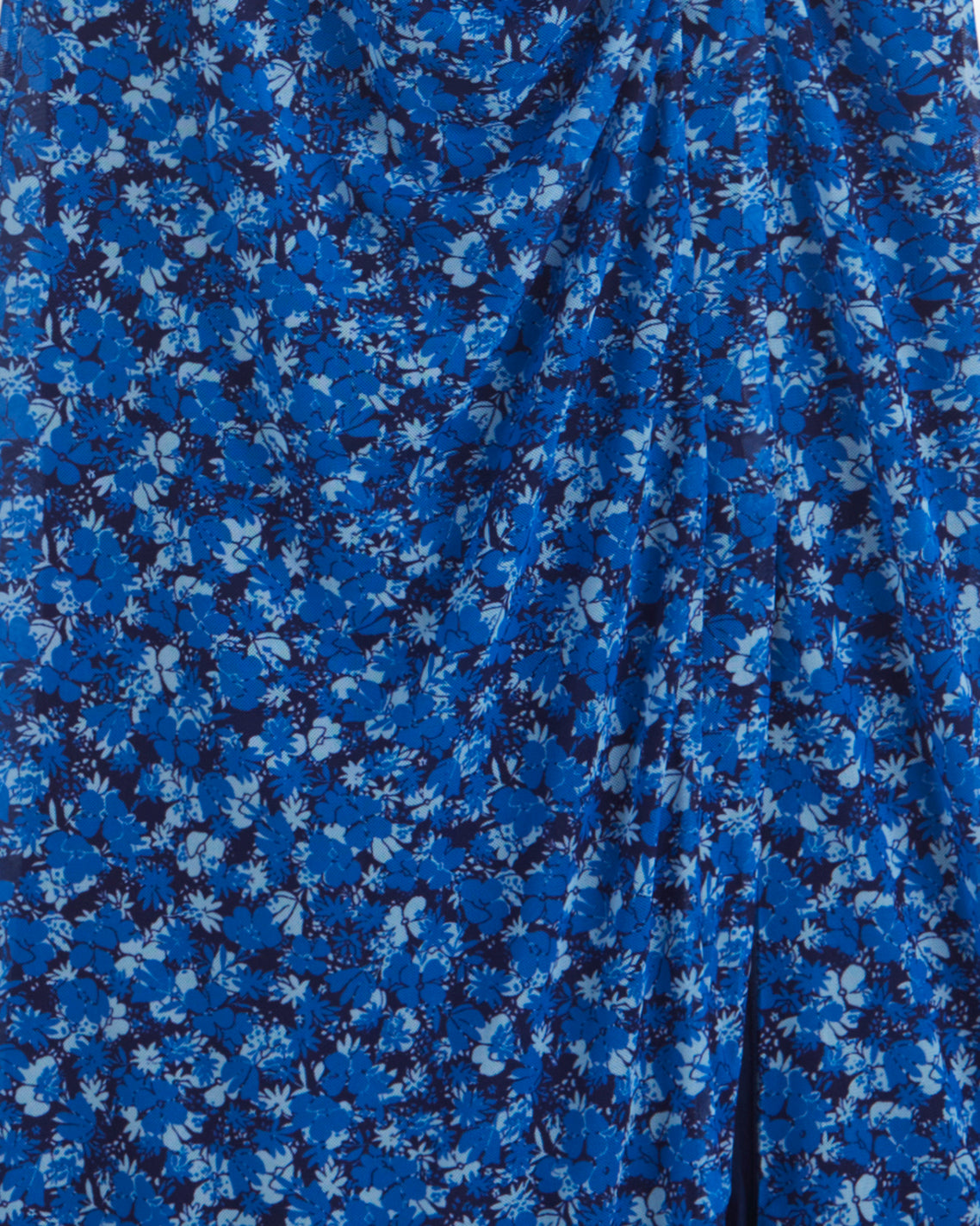 Selena V-Neck Midi Dress in Blue Scattered Ditsy | Draper James Sale